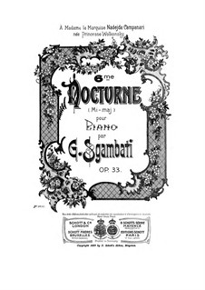 Nocturne No.6, Op.33: Nocturne No.6 by Giovanni Sgambati