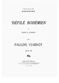 Défilé Bohémien pour Piano à 4 Mains: Défilé Bohémien pour Piano à 4 Mains by Pauline Viardot