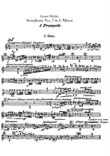 Symphony No.7 in E Minor: parte trompetas by Gustav Mahler