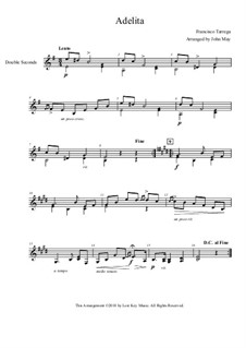 Adelita: For steel drum by Francisco Tárrega