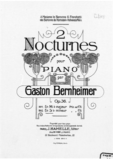 2 Nocturnes, Op.36: No.2 by Gastone Bernheimer