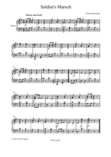 No.2 Soldatenmarsch (Soldiers' March): Para Piano by Robert Schumann