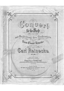 Concerto for Harp and Orchestra in E Minor, Op.182: Movements I-II – harp part by Carl Reinecke