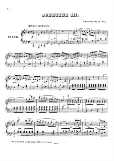 Sonatinas for Piano, Op.47: Sonatina No.3 by Carl Reinecke