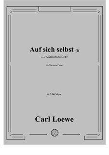 No.2 Auf sich selbst (I): A flat Major by Carl Loewe