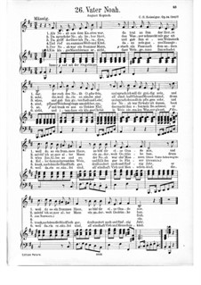 Vater Noah, Op.14: Piano-vocal score (in B Minor) by Carl Gottlieb Reissiger