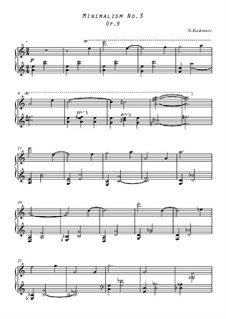 Minimalisms, Op.9: No.3 by Nikita Kadomtsev