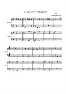 Piano version: For four hands by Lewis Henry Redner