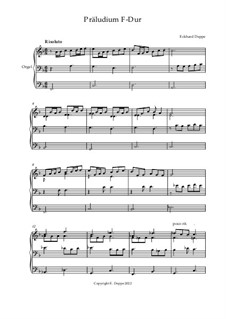 24 leichte Präludien für Orgel: Präludium F-Dur by Eckhard Deppe