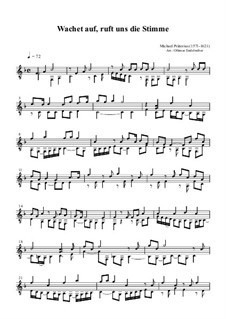 Wachet auf, ruft uns die Stimme: Für Gitarre by Michael Praetorius
