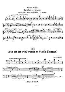 Kindertotenlieder (Songs on the Death of Children): Parte percussão by Gustav Mahler