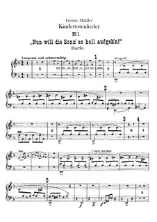 Kindertotenlieder (Songs on the Death of Children): parte harpa by Gustav Mahler