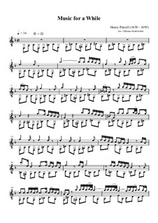Oedipus, Z.583: Music for a While, for guitar by Henry Purcell