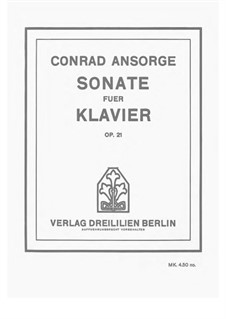 Sonate, Op.21: Sonate by Conrad Ansorge