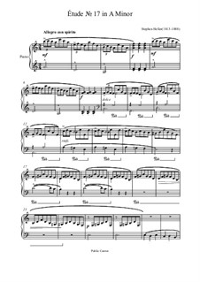 Twenty-Five Etudes, Op.47: Estudo No.17 by Stephen Heller