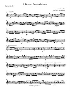 A Breeze from Alabama: para clarinete e piano by Scott Joplin