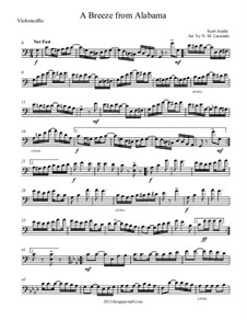 A Breeze from Alabama: para Violoncelo e piano by Scott Joplin