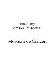 Concert Piece for Alto (or Cello) and Piano, Op.20: versão para violoncelo e piano by Jenö Hubay