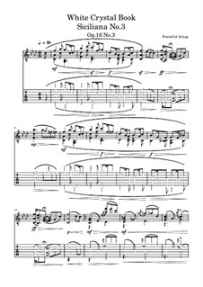 Siciliana No.3, Op.16 No.3: Siciliana No.3 by Beautiful things Martínez