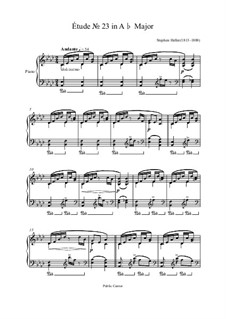 Twenty-Five Etudes, Op.47: Etude No.23 by Stephen Heller