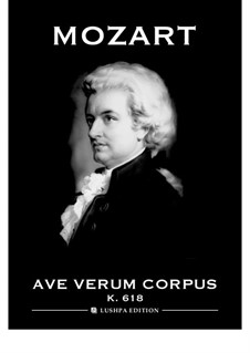 Ave verum corpus, K.618: Para vocais e piano by Wolfgang Amadeus Mozart