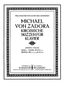 4 Kirgisische Skizzen, No.1 Ein Tanz, Op.2: 4 Kirgisische Skizzen, No.1 Ein Tanz by Michael Zadora