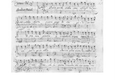 Piante amiche, ombre care for Voice and Basso Continuo, SF A257: Piante amiche, ombre care for Voice and Basso Continuo by Benedetto Marcello