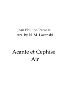 Air: For two clarinets and bass clarinet by Jean-Philippe Rameau
