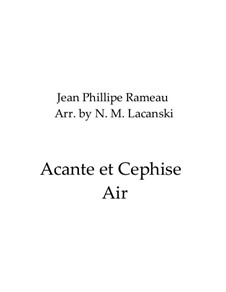 Air: For trio saxophones by Jean-Philippe Rameau