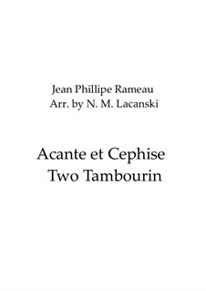 Two Tambourin: Two Tambourin by Jean-Philippe Rameau