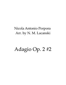 Symphony No.2 in C, Op.2: Adagio, for two vioins and cello by Nicola Porpora