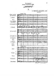 Symphony No.2 in F Sharp Minor 'Antar', Op.9: partitura completa by Nikolai Rimsky-Korsakov