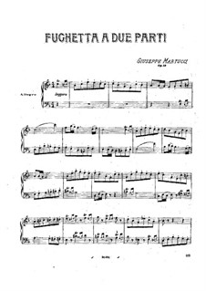 Fughetta a due parti, Op.18: Fughetta a due parti by Giuseppe Martucci