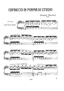 Capriccio in forma di studio, Op.26: Capriccio in forma di studio by Giuseppe Martucci