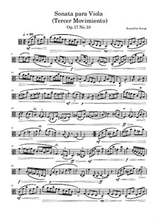Sonata para Viola, Op.17 No.10: Tercer Movimiento by Beautiful things Martínez