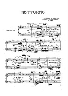 Four Pieces for Piano, Op.31: No.1 Nocturne by Giuseppe Martucci