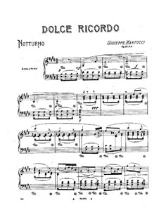 Four Pieces for Piano, Op.31: No.4 Dolce ricordo by Giuseppe Martucci