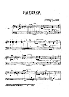 Mazurka, Op.35: mazurka by Giuseppe Martucci