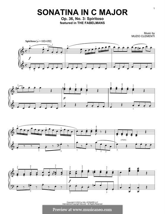Sonatina No.3: Para Piano by Muzio Clementi