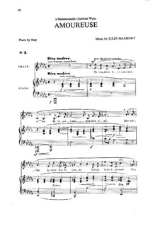 Amoureuse: em D flat Maior by Jules Massenet