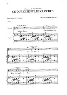 Ce que disent les cloches: Em G menor by Jules Massenet