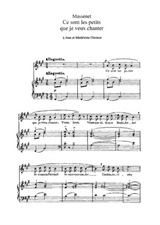 Ce sont les petits que je veux chanter: Ce sont les petits que je veux chanter by Jules Massenet