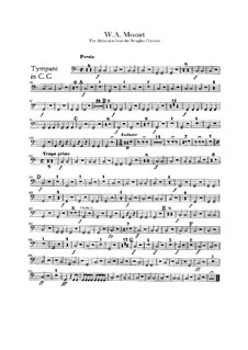 Overture: Parte percussão by Wolfgang Amadeus Mozart