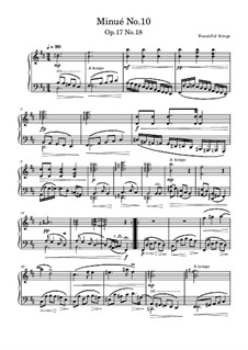 Minué No.10, Op.17 No.18: Minué No.10 by Beautiful things Martínez