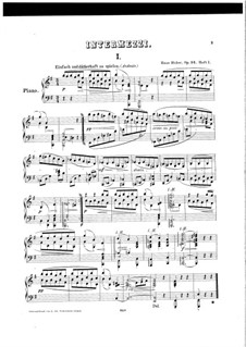 Intermezzi for Piano, Op.94: Intermezzo No.1 in E Minor by Hans Huber