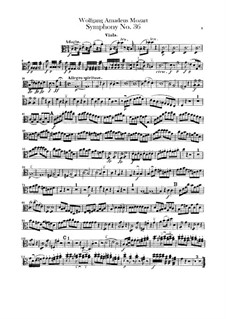 Symphony No.36 in C Major, K.425: parte viola by Wolfgang Amadeus Mozart