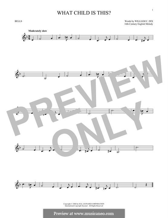 One instrument version: For glockenspiel by folklore
