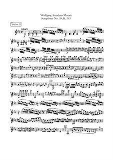 Symphony No.39 in E Flat Major, K.543: violino parte II by Wolfgang Amadeus Mozart