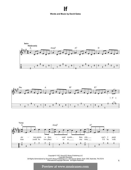 If (Bread): para ukulele by David Gates