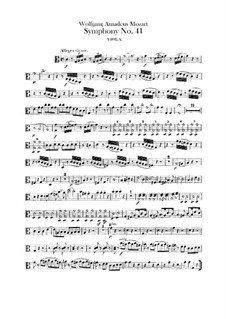 Symphony No.41 in C Major 'Jupiter', K.551: parte viola by Wolfgang Amadeus Mozart
